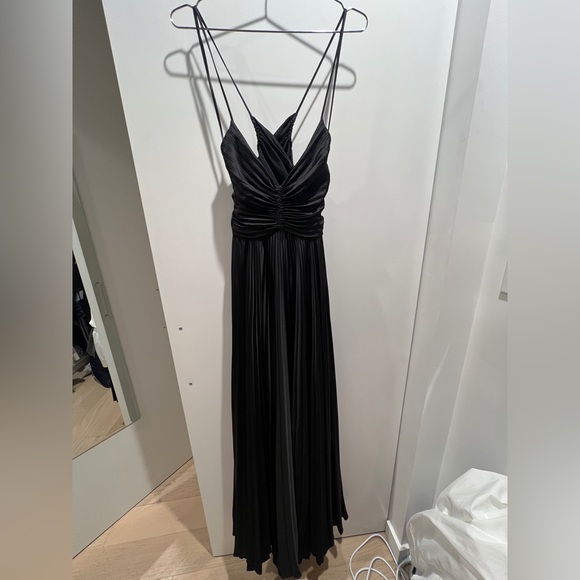 A.L.C Aries Satin Pleated Dress size 2 - Picture 3 of 5